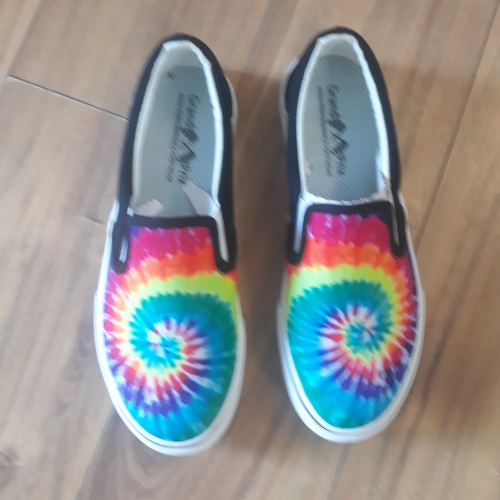 Grand Prix  Tie Dye Slip On Sneakers